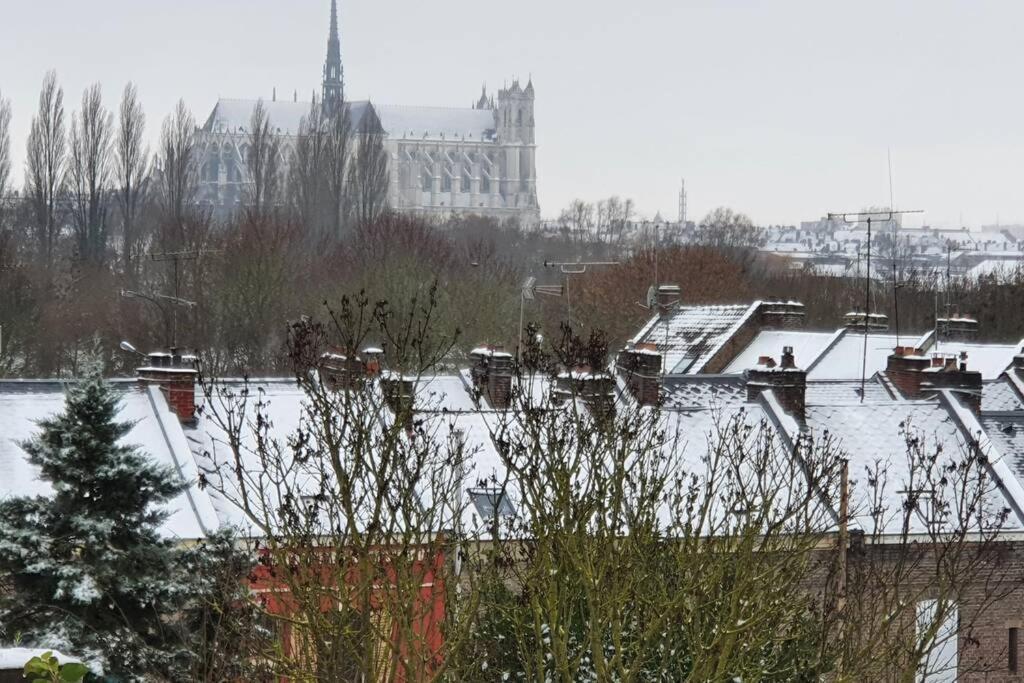 Maison Famille-Confort-Terrasse Jardin-Vue Cathedrale Amiens Exterior foto
